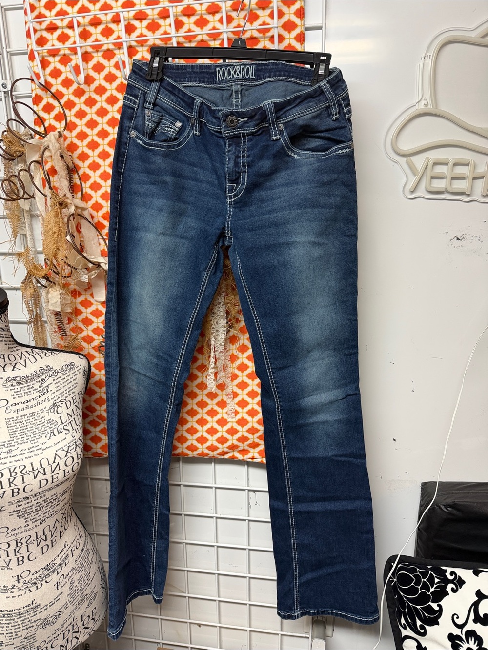 Rock & Republic EUC Womens Low Rise Boot cut Jeans 29X34